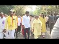 Nara bhuvaneswari joins in yuvagalam padayatra  nara lokesh yuvagalam padayatra in gajuwaka