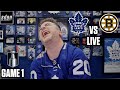 Stanley cup playoffs  toronto maple leafs  boston bruins  game 1 live w steve dangle