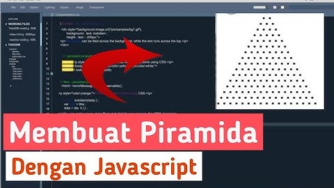 Cara Membuat Segitiga Bintang Deangan JAVASCRIPT
