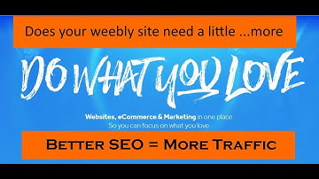how to increase your weebly search engine ranking using meta tag keywords