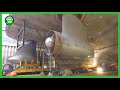 The extremely complex manufacturing processes of the important components that make up a giant ship