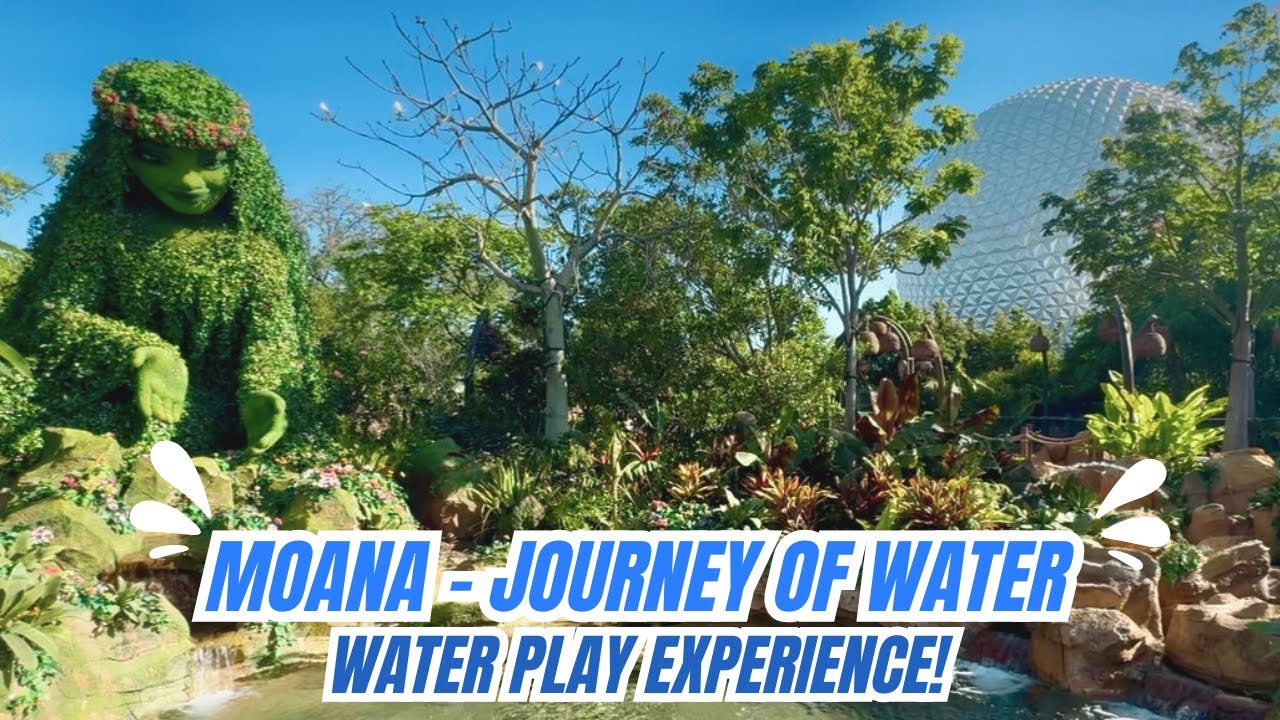 Moana Journey of Water - Interactive Water Play Experience | Walking Tour | EPCOT Walt Disney World