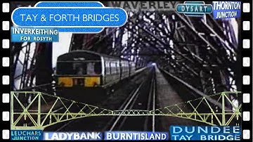 De Schotse TAY & FORTH BRIDGE-overgangen per DMU-treinrit 1964