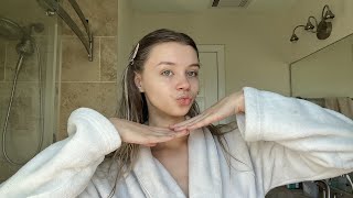 My Upgraded Morning Skincare Routine🫧🤍💦//Theangelpoli