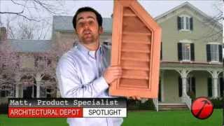 Wood Octagonal Top Right Gable Vent
