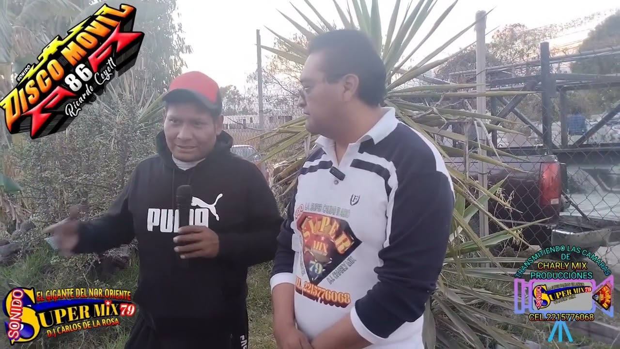 LA ENTREVISTA A DISCO MOVIL 86 Y SONIDO SUPER MIX 79 PRESENTANDO SU NUEVO EXITO EN CASTILLOTLA 