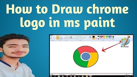 How to Draw chrome logo in ms paint from scratch !