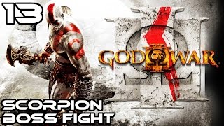 God Of War 3 Remastered Walkthrough Part 13 - Scorpion Boss Fight - No Commentary