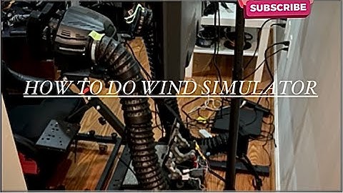 how to do WIND simulator with flex pipe for you console