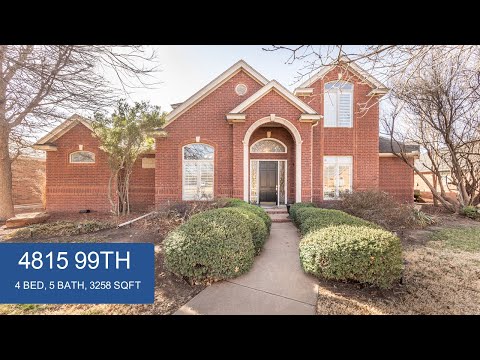 4815 99th St, Lubbock, TX home video tour