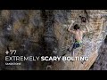 Adam ondra 77 sandstone  extremely scary bolting