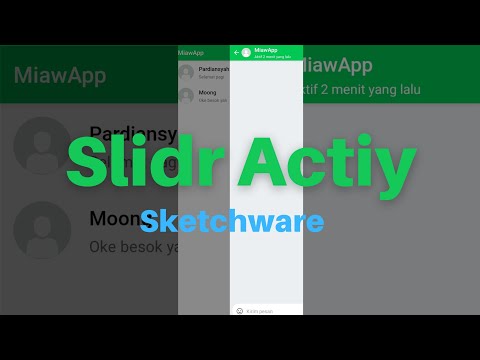 How to make Slidr Activity Sketchware Pro