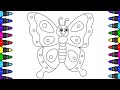 Butterfly Drawing For Kids | Easy Butterfly Drawing Step By Step | Simple Drawing For Kids | 