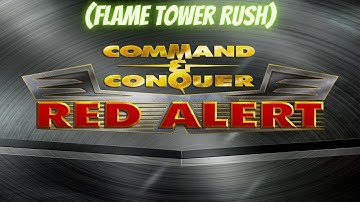 Command and Conquer Red Alert Remastered 1v1  (soviets  flame tower rush)