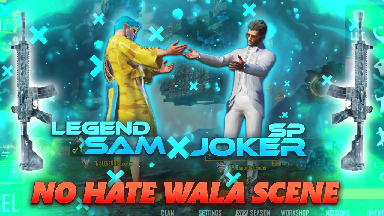 ŁEGEND SAM VS SP JOKER | FRIENDLY 1V1 NO HATE WALA SCENE | PUBGMOBILE