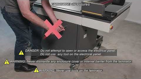 FLEXCEL NX Mid Laminator Operator Safety Guide