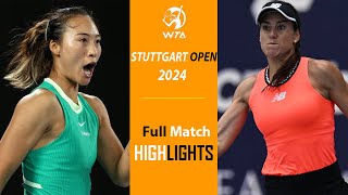 Qinwen Zheng vs Sorana Cirstea Highlights | Stuttgart 2024 | 4.16.2024