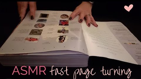 ASMR 🧡 》Fast Page Turning ▪︎ LoFi ▪︎ Unedited ▪︎ Sleep and Relaxation ▪︎No Talking