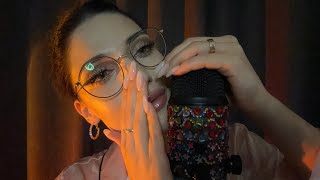 ASMR| Cupped Inaudible Whispering with bare mic scratching