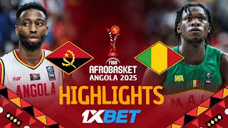 Angola 🇦🇴 vs Mali 🇲🇱 | 1XBET Highlights | #AfroBasket 2025