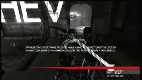 "Full Recovery" and "Mark Mastery" Splinter Cell PEC challenges