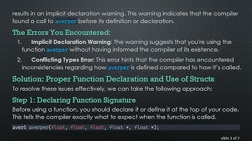 Solving implicit declaration of function Errors in C Programming