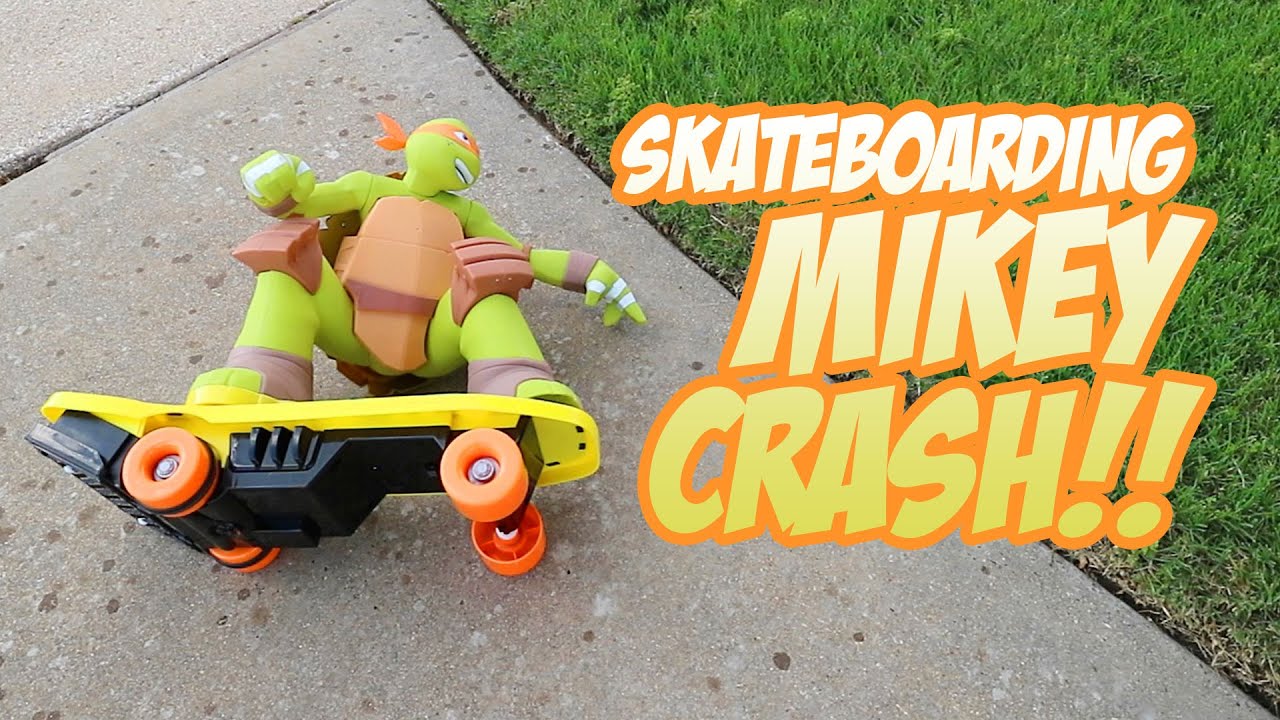 louter eerste Voetganger This Ninja Turtle Skateboard Crashed! - YouTube