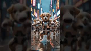 Cute Dogs Robotic Dance #shorts #short #shortsviral #shortsfeed #dog  #dogs #cute  #dogshorts #kids