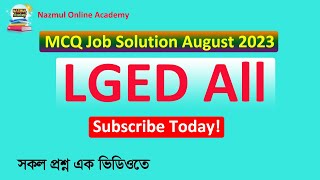 MCQ Job Solution August 2023 |  LGED All Questions Solution screenshot 1