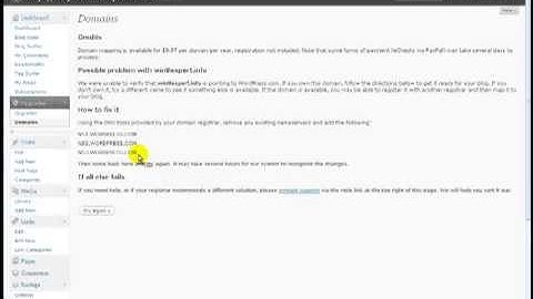 Wordpress, how to add a custom domain to your blog