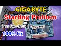 Gigabyte GA H6M-WW Repair || Starting Problem || CPU Fan spin 1 second then turn off immediately