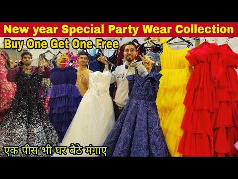 Designer Ball Gown & Crop Top | Premium Quality Party Wear Dresses | Chandni Chowk Exclusive