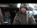 Bezoek aan Oekrainse soldaten in de frontlinie.