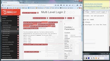 OWASP Webgoat - Authentication Flaw - Multi Level Login 2