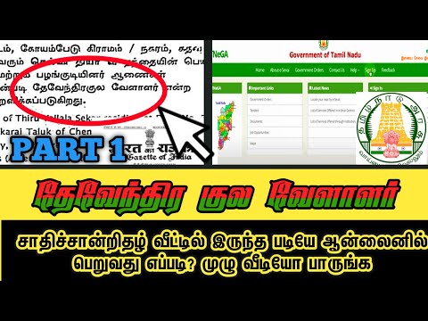 தேவேந்திர குல வேளாளர் சாதிச்சான்றிதழ் பெறுவது எப்படி? How to Get DKV Community Certificate? Part - 1