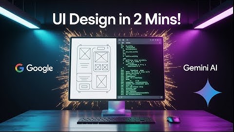 UI Design in 2 Minutes with AI & Code! 🔥 | Google Stitch + Gemini Explained