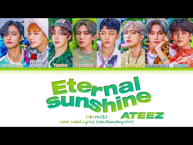 Ateez Eternal Sunshine Lyrics Ver 3 Spiral Notebook for Sale by