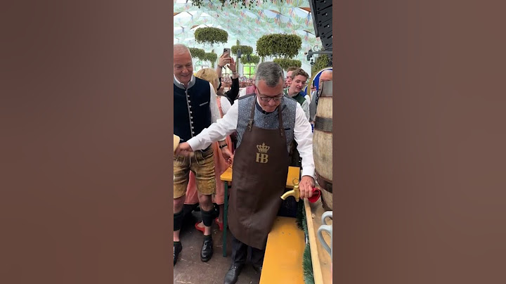Tapping the First Ceremonial Fass the 188th Munich Oktoberfest