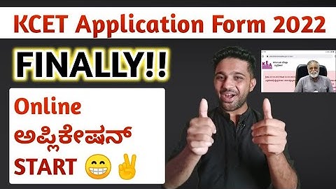 BIG NEWS: KCET Application Form 2022 Started | EDUcare Karnataka