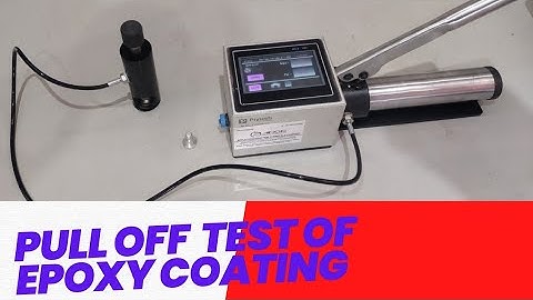 Pull off test of Epoxy coating #Pull out test #Adhesion test for Coating.