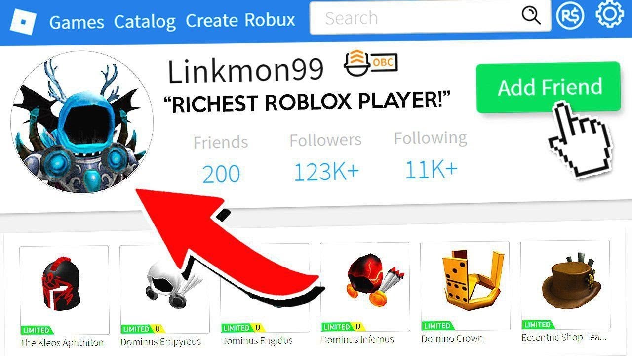 Adding The Richest Player In Roblox Youtube - dominos infernus roblox
