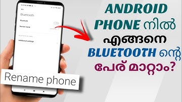 How To Change Bluetooth Name In Android Phones | Ft. Poco | Malayalam