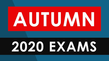 Autumn 2020 A Level Exams