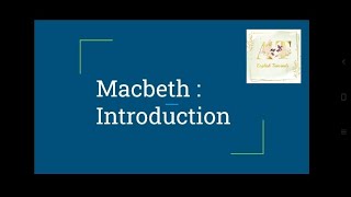 Macbeth(Novel).. introduction/ isc_class_11_&_12