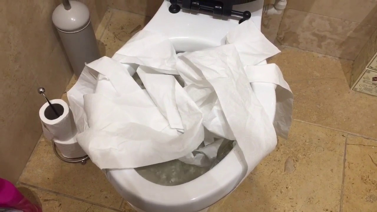 Clogged foremost toilet . - YouTube