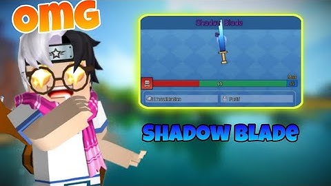 I use the famous 🤩shadow blade🤩 in build and shoot(blockman go)