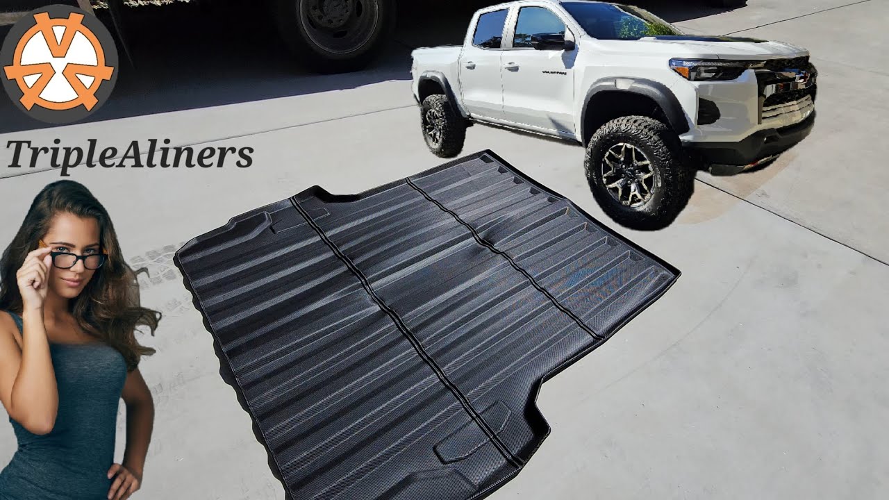 Mixsuper Bed Mat For 2024-2025 Chevy Silverado EV 5.9ft Bed - TPE Material, All Weather, Anti-Slip