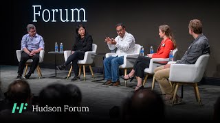 AI for Science panel: David Cox, Shirley Ho, Surya Ganguli, Tess Smidt, and Alex Rives