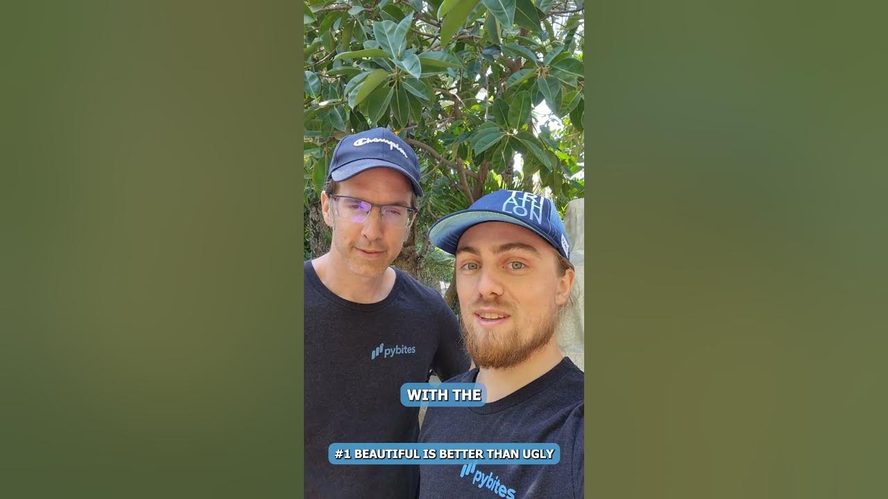 Zen of Python 1: Beautiful is better than ugly. #pythonic #development ...