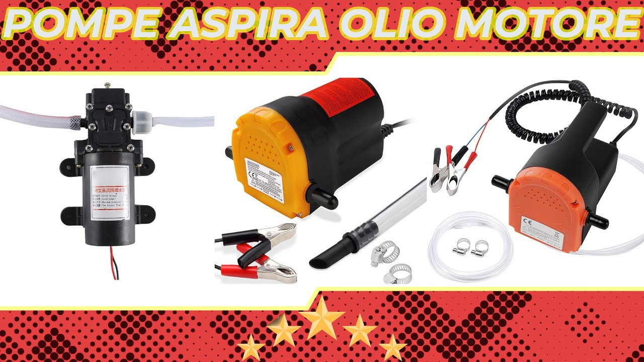 Pompa Aspira Olio Motore Auto 12V 0.8MPA, Pompa Elettrica per Olio